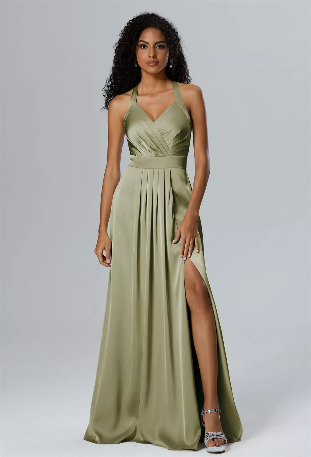 AW Theresa Fennel Seed  Floral Bridesmaid Dresses